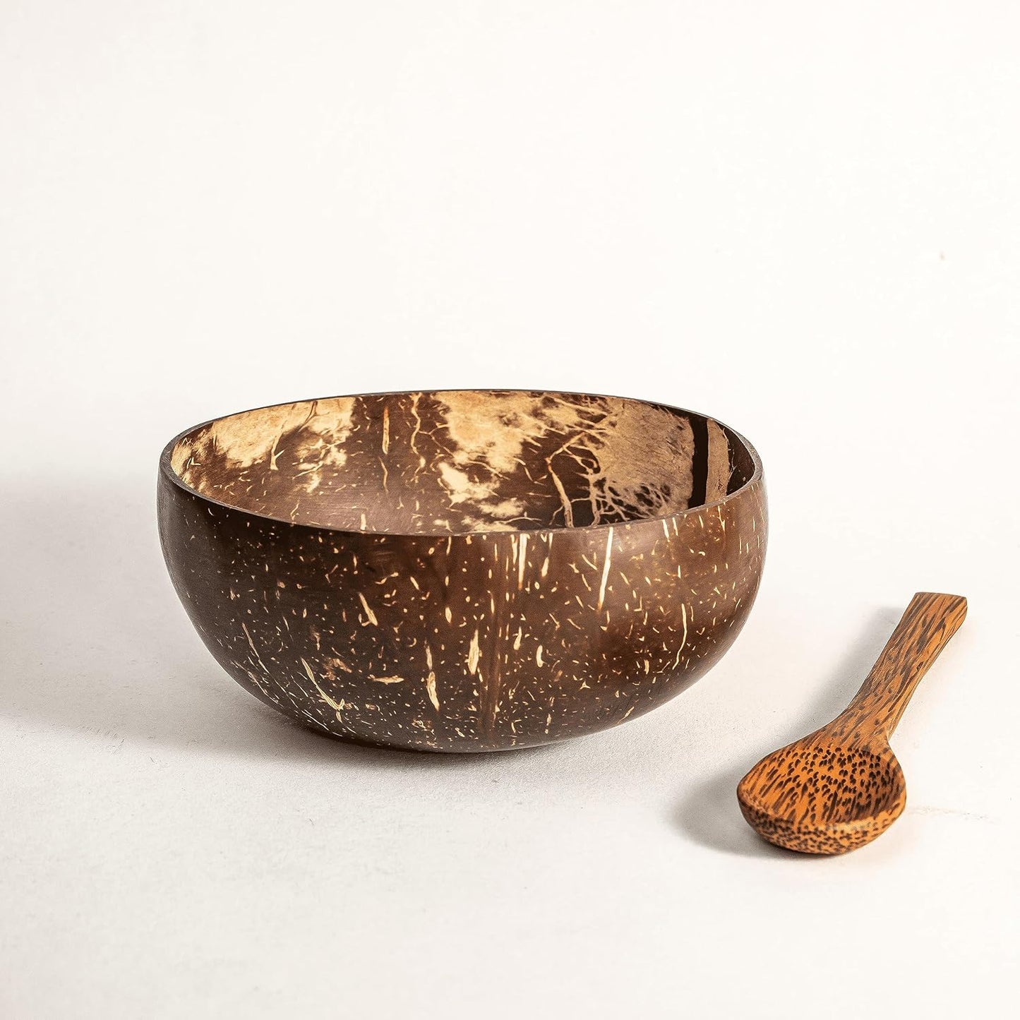 COCONUT SHELL BOWL (500ml) + SPOON